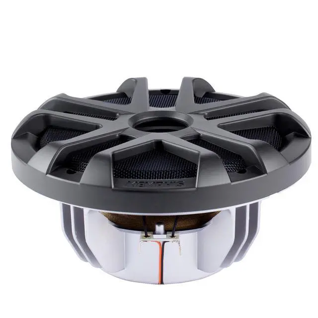 Alt view image 7 of 7 - MXA80L 8 in LED Marine Coaxial Speakers 1-Pair Bundle | Pair of 8 in LED marine coaxial speakers with metal gray grilles, 2 units in OEM bulk pack