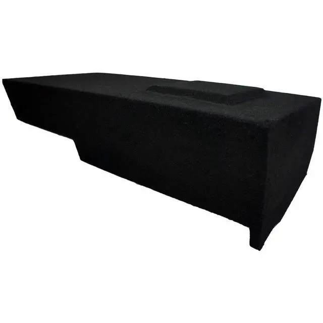 Alt view image 4 of 4 - Single 10" Sub Box Fits 14-18 GMC Sierra Double Cab ASC Subwoofer Enclosure | Deep accurate low-end, Precision-cut MDF, truck-ready bolt-in install, 10 inch fit, charcoal carpet finish