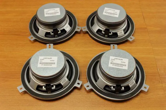 Alt view image 2 of 7 - Chrysler Jeep Dodge 6.5inch Kicker Speaker Upgrade Set of 4 OEM