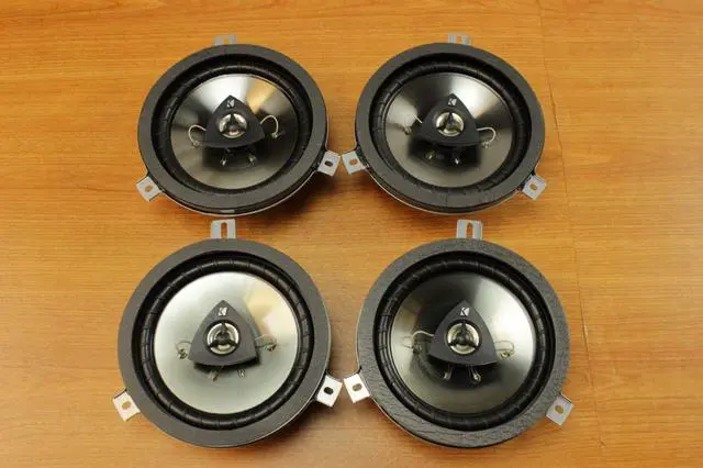 Alt view image 4 of 7 - Chrysler Jeep Dodge 6.5inch Kicker Speaker Upgrade Set of 4 OEM