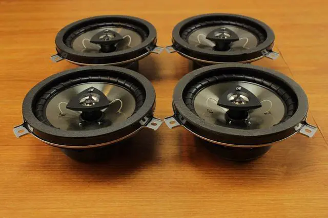 Alt view image 5 of 7 - Chrysler Jeep Dodge 6.5inch Kicker Speaker Upgrade Set of 4 OEM