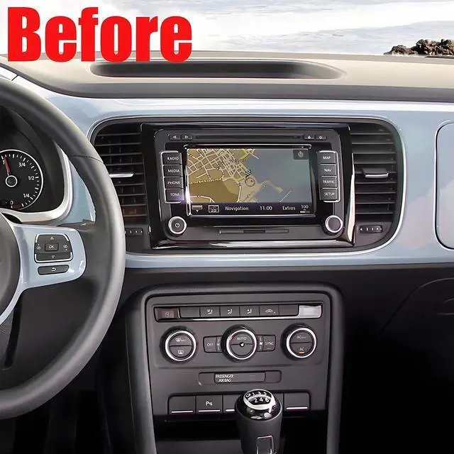 Alt view image 2 of 6 - 9 inch Touchscreen Car Stereo Fit for VW Beetle 2011-2015, Android 13 Double Din Car Radio with Carplay & Android Auto in-Dash Navigation BT Mirror Link WiFi Backup Camera 2+32G