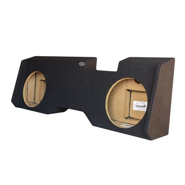 Alt view image 3 of 7 - Silverado/Sierra Crew Cab 2014-2018 Dual Ported 12" Downfire Subwoofer Enclosure