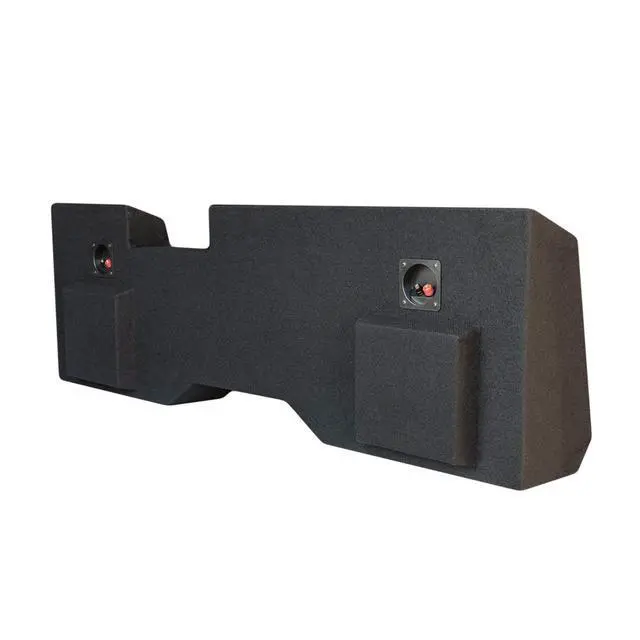 Alt view image 4 of 7 - Silverado/Sierra Crew Cab 2014-2018 Dual Ported 12" Downfire Subwoofer Enclosure