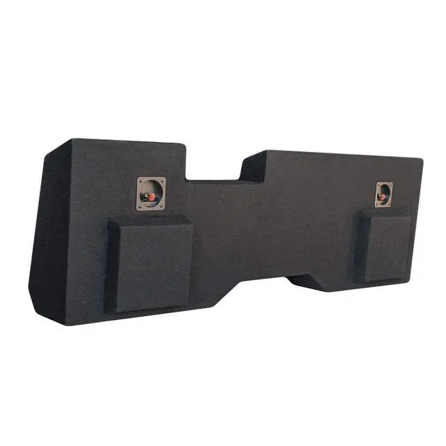 Alt view image 6 of 7 - Silverado/Sierra Crew Cab 2014-2018 Dual Ported 12" Downfire Subwoofer Enclosure