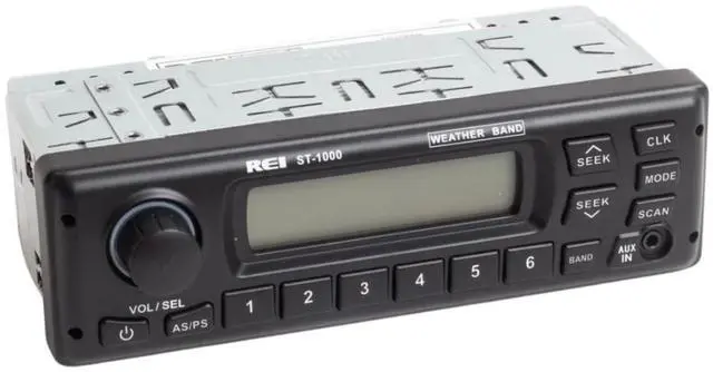 Alt view image 2 of 5 - REI ST-1000 AM/FM/WB Heavy-Duty in-Dash Radio Part 710831 | ISO Connector | 50W x 2 | Front & Rear AUX | SAE J1455 | Fits John Deere, AGCO, Case/IH, Kubota, New Holland & More | Replaces 701189D6