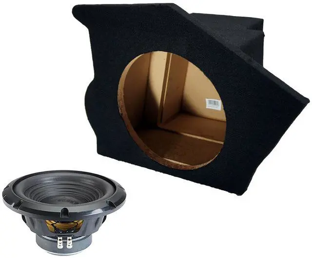 Main image of W10S4 Sealed Single 10" Loaded Sub Box Fits 1993-2002 Chevy Camaro | Preinstalled 250W RMS 4 Ohm subwoofer in a compact enclosure, tight accurate bass, ready to wire to amplifier, 10 inch size