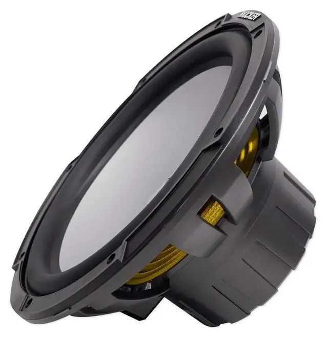 Alt view image 6 of 7 - 45KMF124 12" 350w Marine Boat Free Air Subwoofer w/White LED Grille KMF12