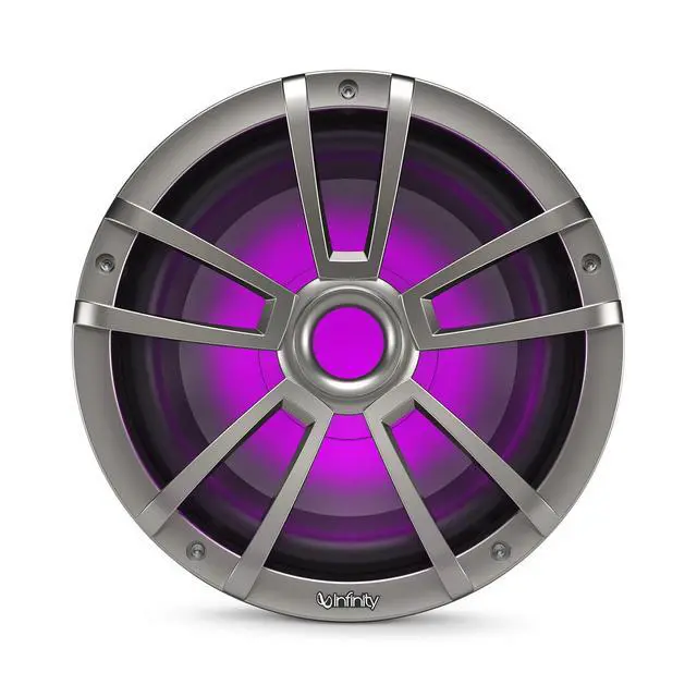 Alt view image 7 of 7 - 1022MLT 10" Marine Subwoofer with RGB Lighting (Titanium)
