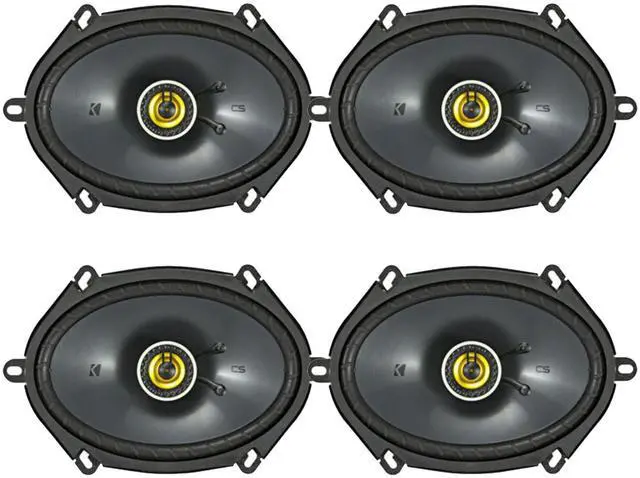 Main image of 6x8 225 Watt Max Power 4 Ohm 2-Way Car Audio Speakers (Qty 4)