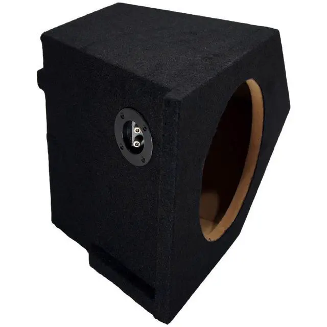 Alt view image 4 of 7 - Alpine S-W10D4 10" Passenger Side Sub Box Fits 1993-2002 Chevy Camaro | Single loaded Type subwoofer enclosure, custom car bass upgrade, vehicle-specific shape, easy install, 10 inch size