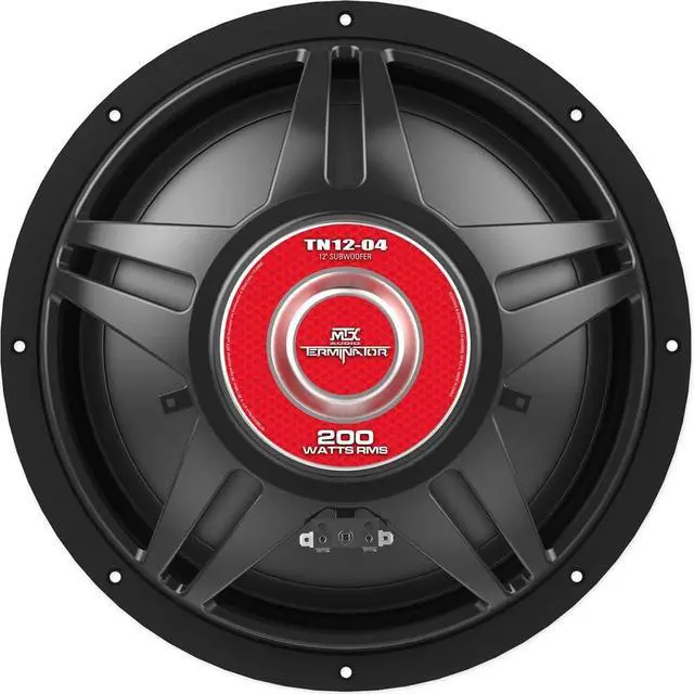 Alt view image 4 of 7 - (2) MTX Audio Terminator TN12-04 12 800 Watt 4 Ohm Car Subwoofers Subs