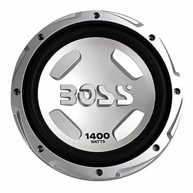 Alt view image 2 of 3 - Boss Audio 12 Inch 1400 Watt Powered Subwoofer Car Audio with 1500 Watt Amplifier and Q Power 12 Inch Subwoofer Enclosure Box