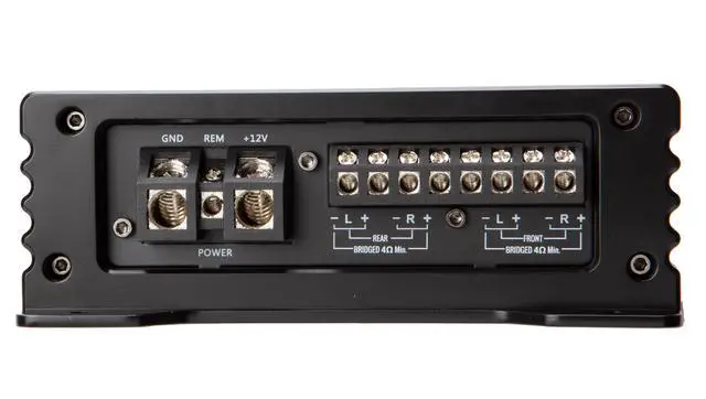 Alt view image 3 of 7 - 4 Channel Amp 800 Watt Full-Range Car Amplifier HA-A400.4 | Powers door speakers or a subwoofer, alloy build, clean sound for daily driving, easy stereo system upgrade