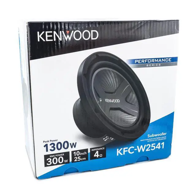 Alt view image 5 of 5 - KFC-W2541 Car Subwoofer - 1300 Watts Maximum Power, 10 Inch, Single 4 Ohm Voice Coil, Sold Individually