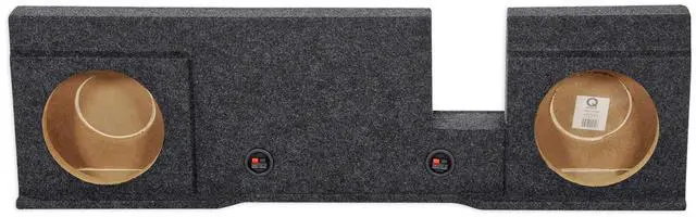 Main image of REC36 Dual 10" Subwoofer Box, 2004-2008 Ford F150 Xcab/SuperCrew | Enclosure, Underseat Downfire, Custom Fit, Charcoal Carpet, 5/8" MDF, 0.7 Cu Ft Air Space, 4.5" Depth, 9" Cutout