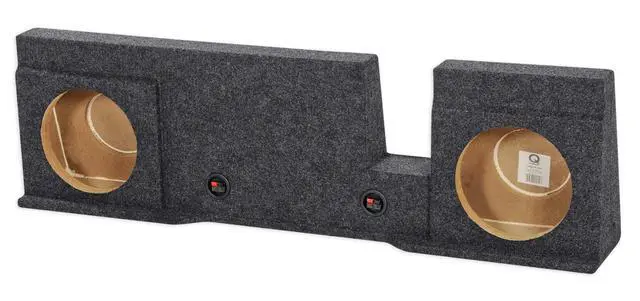 Alt view image 3 of 4 - REC36 Dual 10" Subwoofer Box, 2004-2008 Ford F150 Xcab/SuperCrew | Enclosure, Underseat Downfire, Custom Fit, Charcoal Carpet, 5/8" MDF, 0.7 Cu Ft Air Space, 4.5" Depth, 9" Cutout