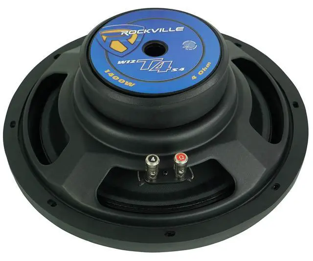 Alt view image 6 of 7 - W12T4S4 12" SVC 4-Ohm Slim Car Subwoofer, 1400W, 2-Pack | CEA-2031 Compliant, 2" Voice Coil, Strontium Magnet, Butyl Surround, Steel Basket, Chrome Terminals, 3.7" Depth, 34Hz-500Hz
