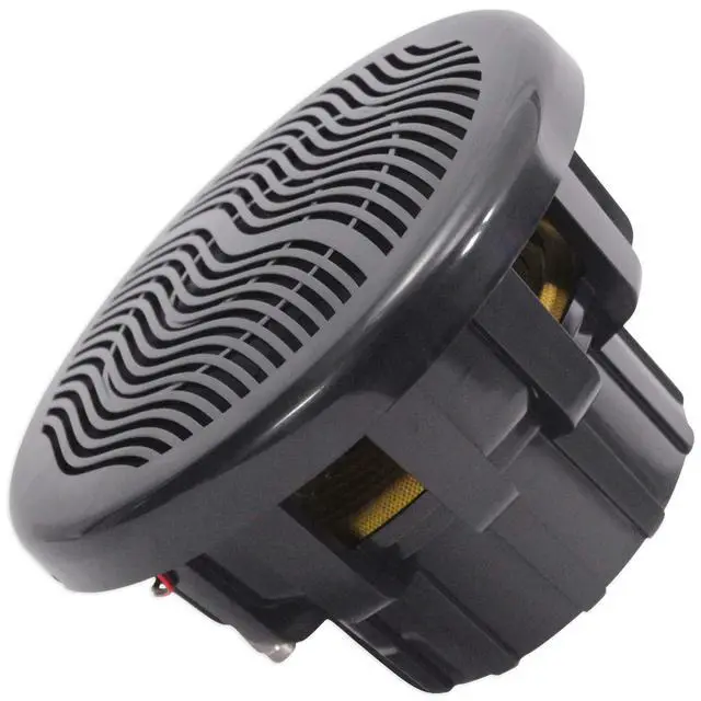 Alt view image 5 of 6 - MS10LB 10" Black Marine Free Air Subwoofer Bundle with dBM12 Amp | 2400W Peak / 600W RMS, DVC 4-Ohm, LED, 2000W Peak / 500W RMS Class D Mono Amp, Bass Knob, RMWK4 4 AWG Wire Kit, 3-Items