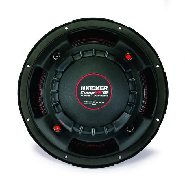 Alt view image 4 of 5 - CVR104, CompVR 10" Dual 4 Ohm Voice Coil Car Subwoofer - 700 Watts (43CVR104)