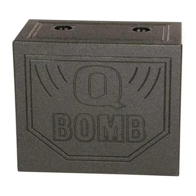 Alt view image 5 of 7 - Dual 10 Inch Triangle Ported Subwoofer Box w/Bedliner Spray (2 Pack)