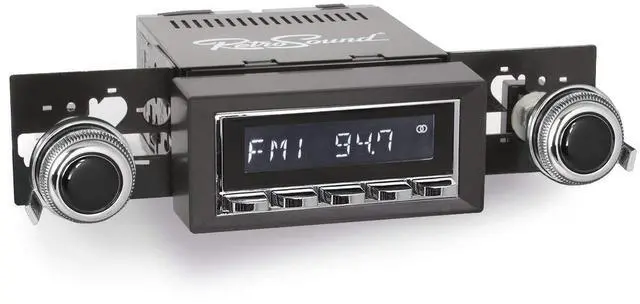 Main image of Retro Manufacturing Laguna Radio with Chrome Face, 53P-73P Knobs, and Vintage Overlay LAC-M1-216-53P-73P-SCP