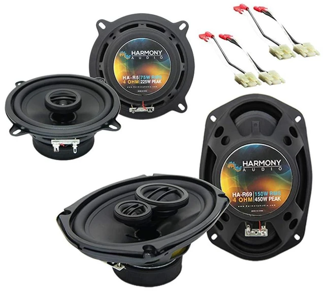 Main image of Fits 1987-92 Cadillac Brougham Speaker Package with Harness | Fuller richer sound, direct factory replacement upgrade kit, plug-in wiring, 5.25 inch and 6x9 car set sizes, DIY install