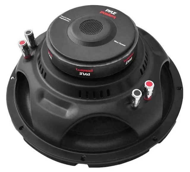 Alt view image 3 of 3 - PLPW10D 10 Inch 1000 Watts Maximum Car Audio Power Dual Voice Coil 4 Ohm Impedance Subwoofer Sound Speaker System Unit, Black (4-Pack)