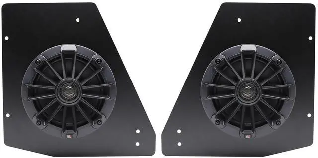 Main image of Tuned Rear Speaker Kit for Can-Am Defender 2017-2025, 6.5" Coaxial 2-Way Speakers with 0.75" Titanium Tweeters and Mounting Brackets, Black