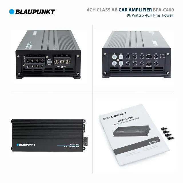 Alt view image 5 of 5 - BPA-C400 Elite Car Audio Class AB 4-Channel 2600W Stereo Amplifier