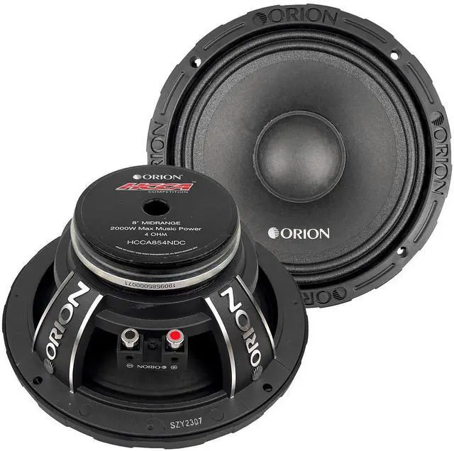 Main image of HCCA854NDC HCCA Series 8 Ultra Efficient Neodymium Midrange Dust Cap Loudspeakers, 2000W Max Power, 500W RMS, 4 Ohm, 2.5 Voice Coil - High Output Pro Car Audio, Premium Quality Speakers (Pair)