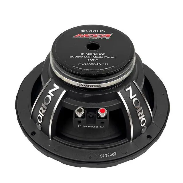 Alt view image 5 of 5 - HCCA854NDC HCCA Series 8 Ultra Efficient Neodymium Midrange Dust Cap Loudspeakers, 2000W Max Power, 500W RMS, 4 Ohm, 2.5 Voice Coil - High Output Pro Car Audio, Premium Quality Speakers (Pair)