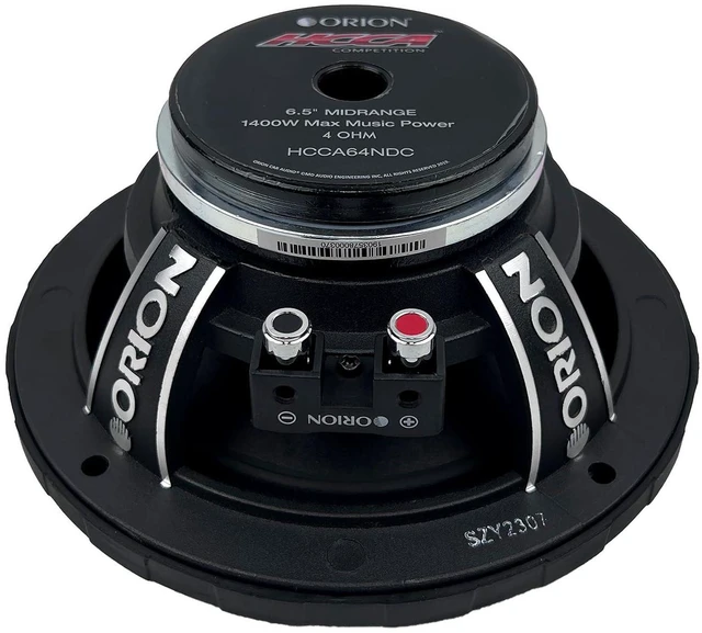 Alt view image 5 of 5 - HCCA HCCA64NDC 6.5" Neodymium Dust Cap Speakers, 1400W Pair | 350W RMS, 4-Ohm Impedance, 1.5" Voice Coil, Neodymium Motor