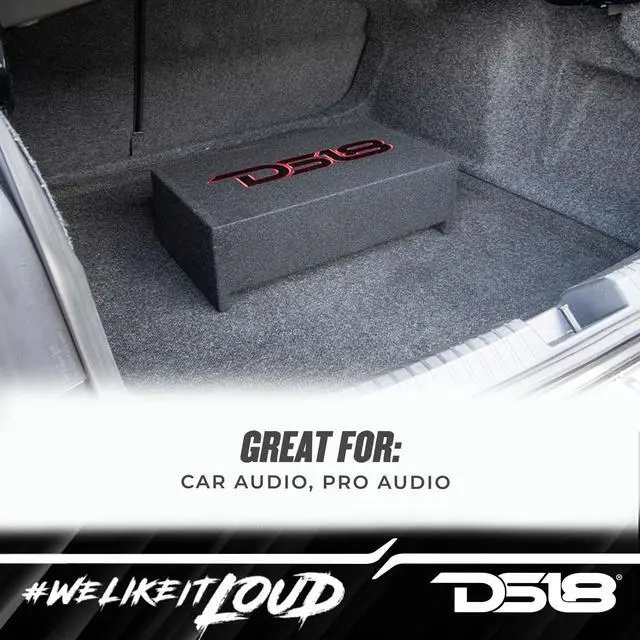 Alt view image 5 of 6 - EN-DF10 10" Shallow Thin Subwoofer Enclosure Down-Firing Compact Sealed Design for Car Trucks 600 Watts Black
