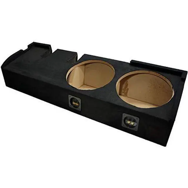 Alt view image 5 of 5 - Dual 12" Sub Box with Seat Lift Kit Fits 2001-2003 Ford F150 SuperCrew ASC | Sealed MDF construction, matched riser hardware, restores legroom for 12 inch subwoofers, spring terminals, quick hookup