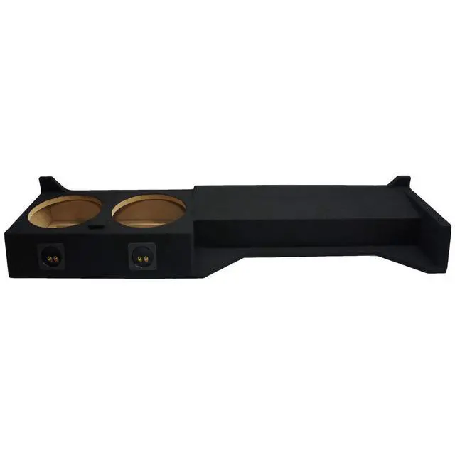 Alt view image 3 of 6 - Kicker Comp C10 Dual 10" Sub Box 600W Peak Fits Nissan Frontier Crew Cab | Powerful subwoofer enclosure design, matched bass drivers, wired and ready, easy truck install, 10 inch
