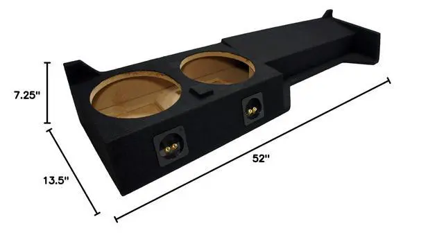 Alt view image 6 of 6 - Kicker Comp C10 Dual 10" Sub Box 600W Peak Fits Nissan Frontier Crew Cab | Powerful subwoofer enclosure design, matched bass drivers, wired and ready, easy truck install, 10 inch
