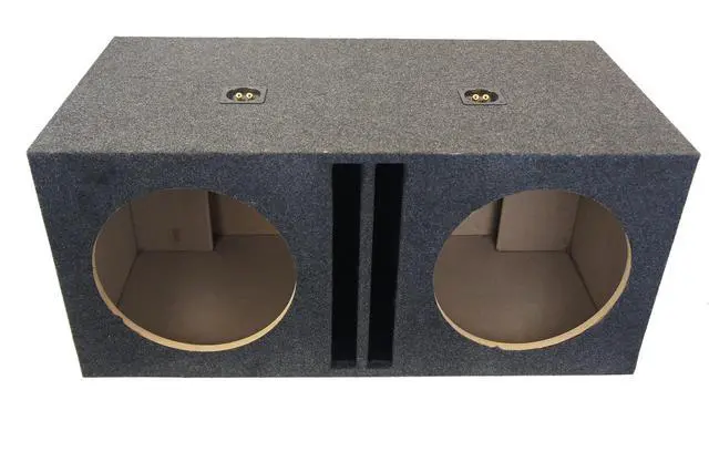 Alt view image 2 of 5 - Dual 15" Inch Ported Sub Box SPL Bass Labyrinth Vent Subwoofer Enclosure | Competition low-end punch, holds 2 large drivers, slot-vented chamber design, ideal for high-output car stereo builds ASC