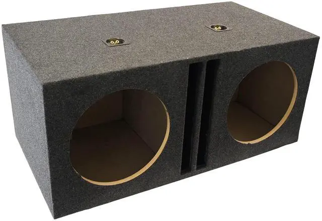 Main image of Dual 15" Inch Ported Sub Box SPL Bass Labyrinth Vent Subwoofer Enclosure | Competition low-end punch, holds 2 large drivers, slot-vented chamber design, ideal for high-output car stereo builds ASC