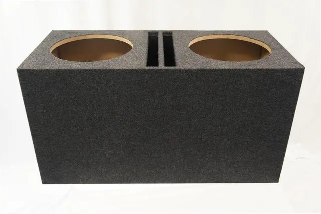 Alt view image 4 of 5 - Dual 15" Inch Ported Sub Box SPL Bass Labyrinth Vent Subwoofer Enclosure | Competition low-end punch, holds 2 large drivers, slot-vented chamber design, ideal for high-output car stereo builds ASC