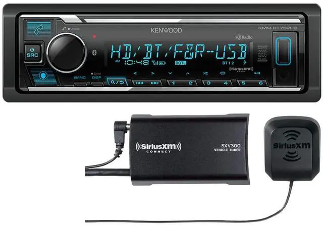 Main image of KMM-BT732HD Bluetooth Digital Media Car Stereo Receiver Supports Amazon Alexa Plus SXV300V1 SiriusXM Tuner
