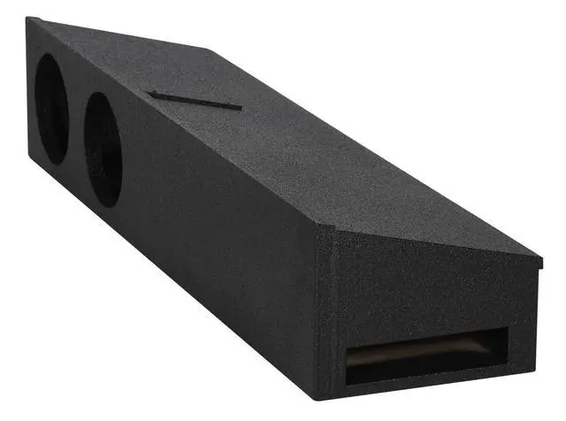 Alt view image 4 of 4 - REC111 Dual 8" Subwoofer Box for 2009-Up Ford F150 Super Crew | Ported Enclosure, Under Seat Front Fire, Bed Liner Finish, 0.8 Cu Ft Per Sub, 11.25" Depth, Fits F250/350 2017-Up