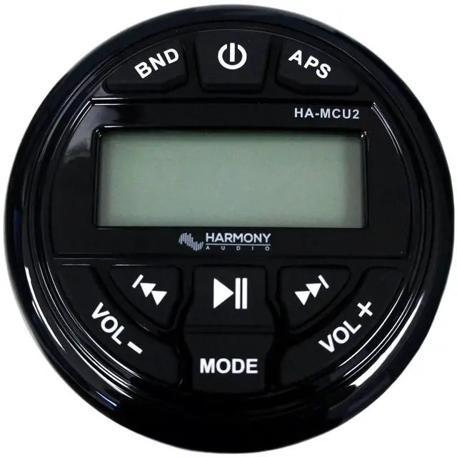 Alt view image 3 of 6 - Gauge Style Marine Radio Bluetooth AM/FM USB Boat Stereo Weather-Resistant Round Media Center, Wireless Music Streaming, Compact Dash Mount Receiver, for Pontoons and Watercraft