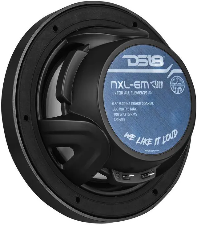 Alt view image 7 of 7 - Hydro NXL-6M/BK - High End Mesh Grill Coaxial Speaker Pair - 2-Way Car Speaker with Integrated RGB Lights - 300 Watt Car Audio System - Water Resistant Speakers - 6.5 Inches, Black