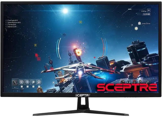 Alt view image 2 of 5 - New 32" QHD 1440p 2560x1440 LED Monitor HDMI DisplayPort up to 85Hz Build-in Speakers Blue Light Shift, Machine Black 2020