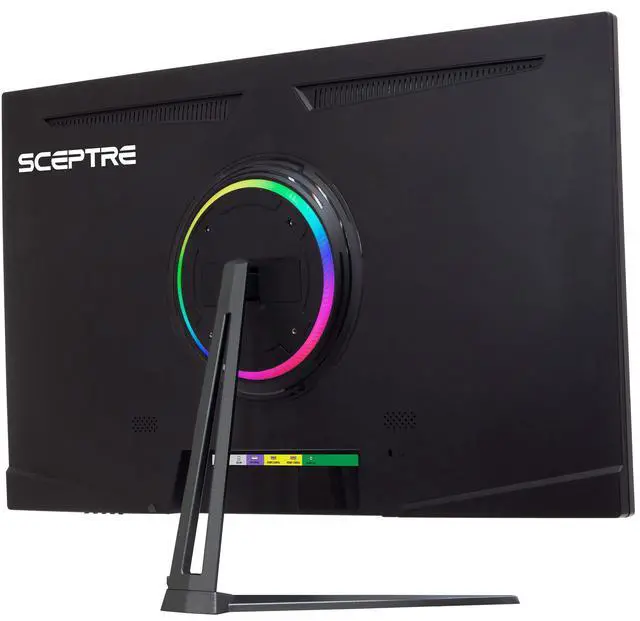 Alt view image 4 of 5 - New 32" QHD 1440p 2560x1440 LED Monitor HDMI DisplayPort up to 85Hz Build-in Speakers Blue Light Shift, Machine Black 2020