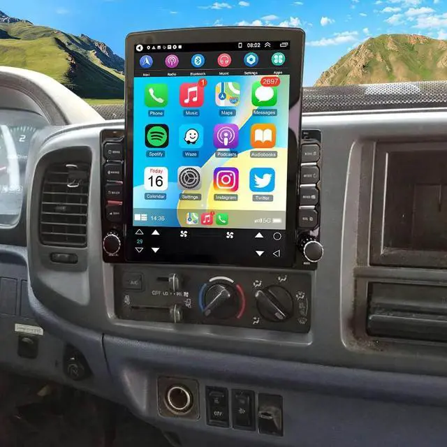 Main image of 9.7 inch Double Din Car Radio for Hino 165 268 308 338 Trucks 2005-2020 Touch Screen GPS Navigation Stereo with Wireless CarPlay & Android Auto Head Unit,FM/SWC/WiFi/Bluetooth/Camera
