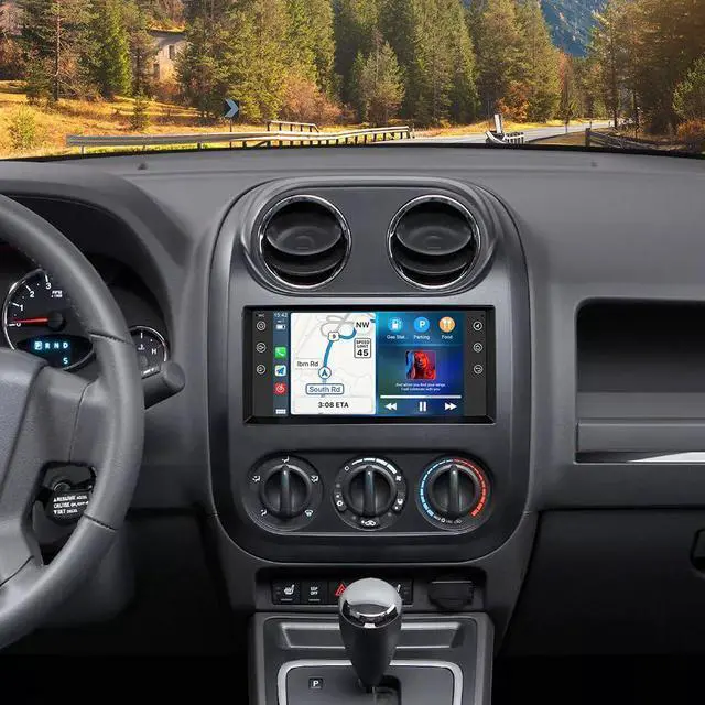 Main image of 7 Inch Double Din Car Stereo for Chrysler 200 2011-2013, for Dodge Avenger 2011 2012 2013 2014 w/Carplay Android Auto, Touchscreen Android 13 Car Audio Receiver GPS Bluetooth Backup Camera, 2+32G