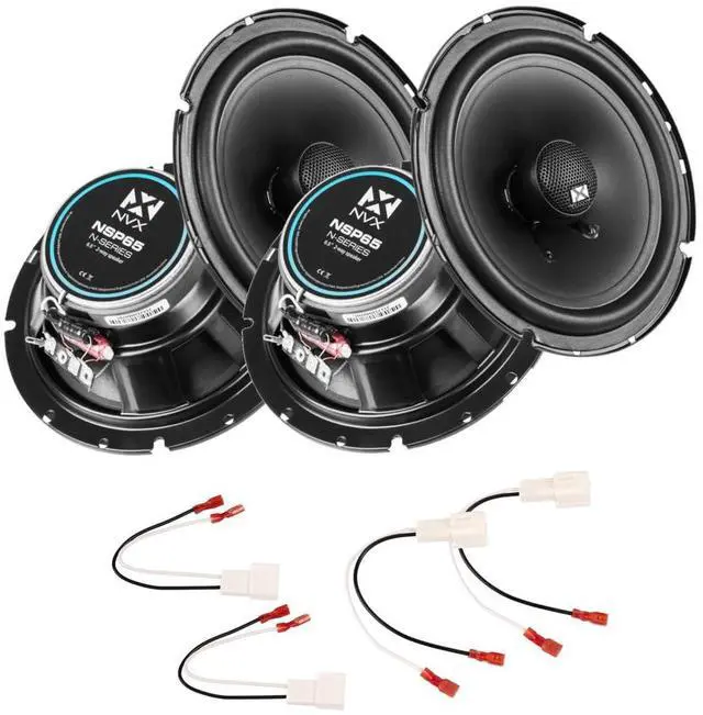Main image of 6.5" Complete Speaker Replacement Packager for Toyota Avalon 2000-2004 | 2 Pairs of 6.5 inch N-series 2-Way Coaxial Car Speaker Upgrade Kit with wiring harnesses