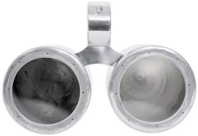 Alt view image 2 of 6 - DMAC65S Dual 6.5" Silver Wakeboard Tower Speaker Enclosure | Speaker Pod, 100% Waterproof, Aluminum, Internally Wired, Marinized, Fits 2" to 2.5" Towers, All Mounting Hardware Included
